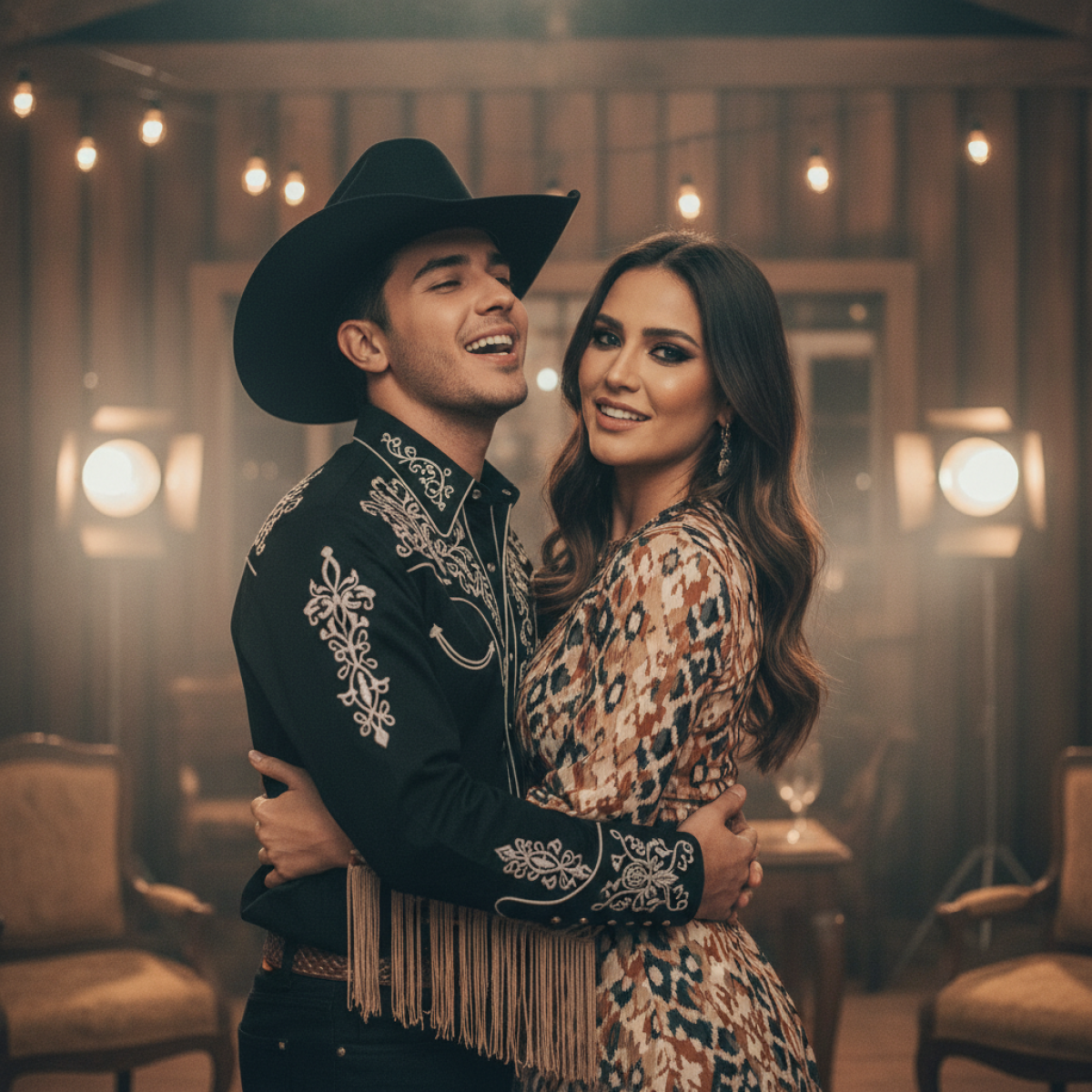 Luan Pereira e Lauana Prado em 'Lençol de Seda'