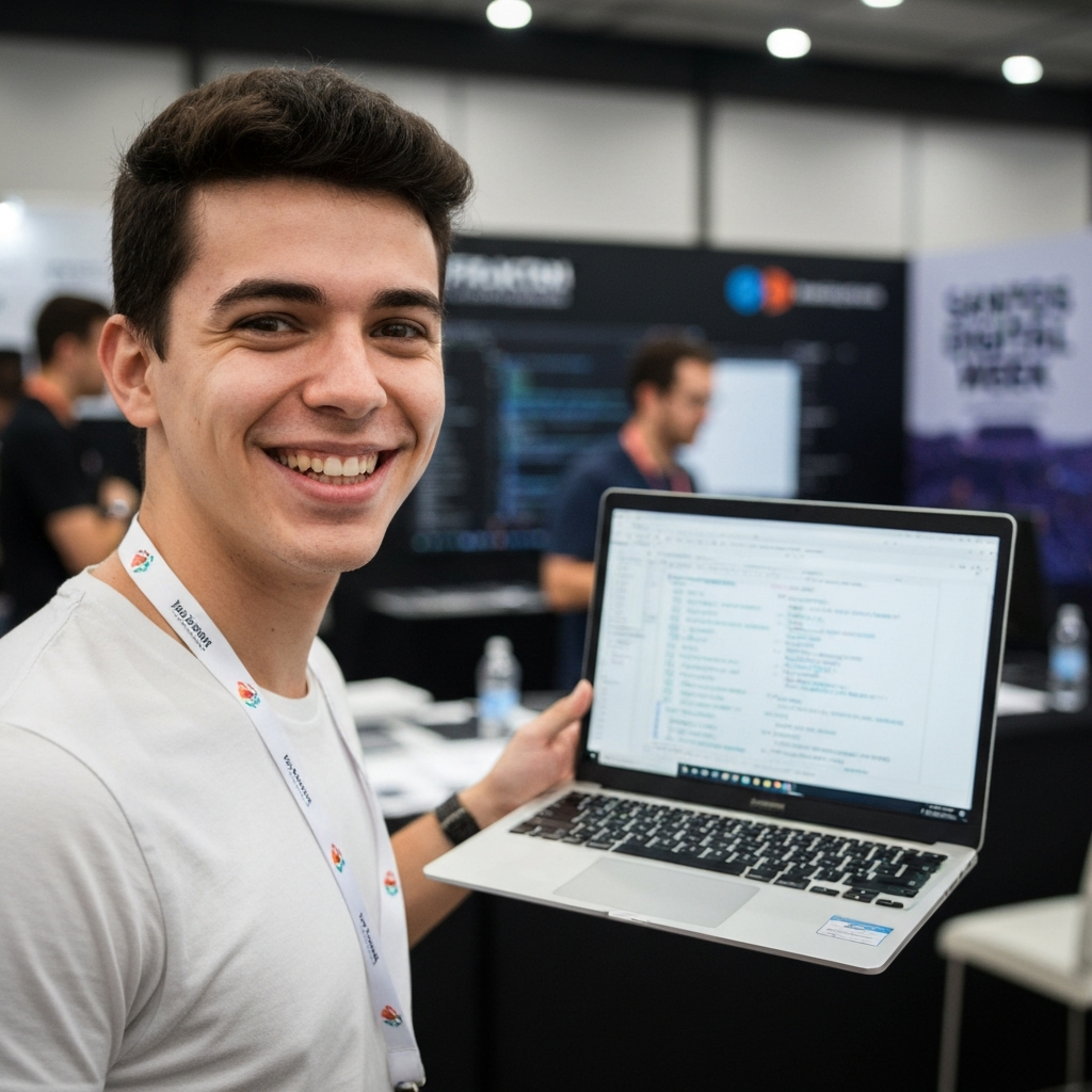 Logo da Fraktal Softwares no Santos Digital Week