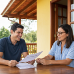 Aperto de mãos formalizando acordo entre amigos.