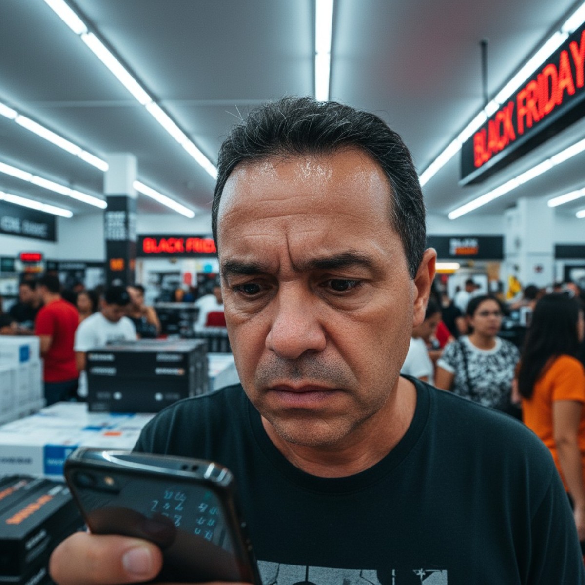 Consumidores frustrados com a Black Friday