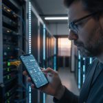 Logo Ericsson sobre fundo que representa conectividade.