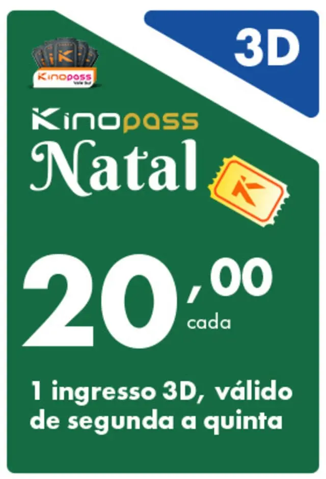 Vale Sul - Kinopass Natal 3D – Segunda a Quinta