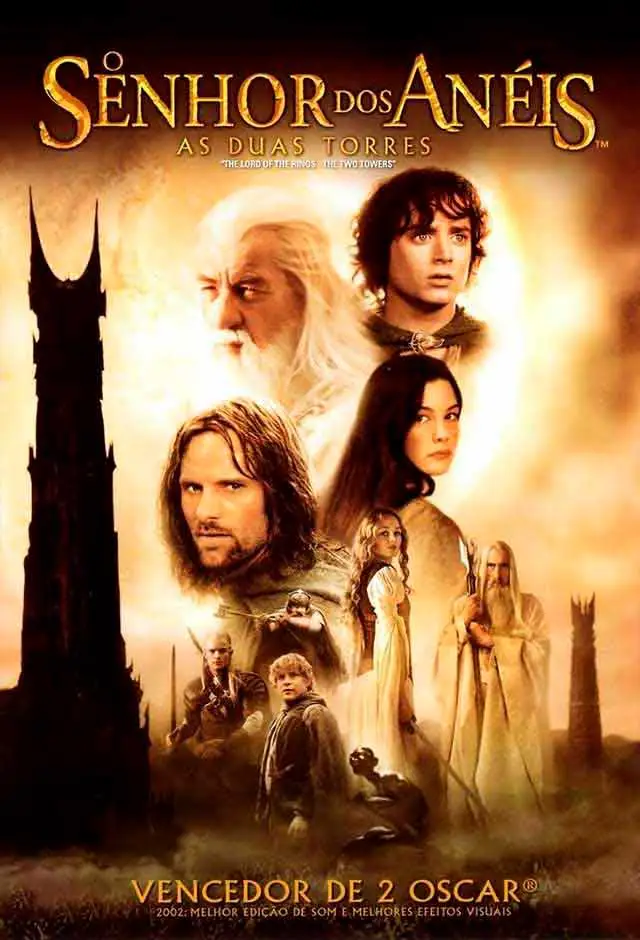 Cartaz do filme O Senhor Dos Anéis: As Duas Torres (25º Aniversário)