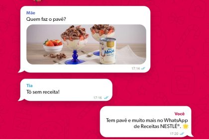 Ceia personalizada: Nestlé lança bot no WhatsApp com receitas