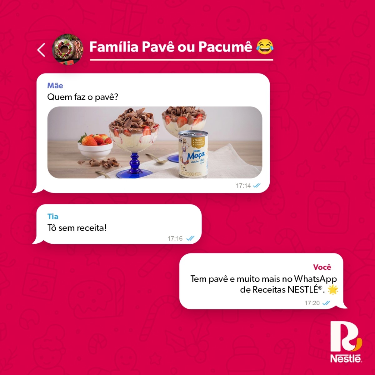 Ceia personalizada: Nestlé lança bot no WhatsApp com receitas