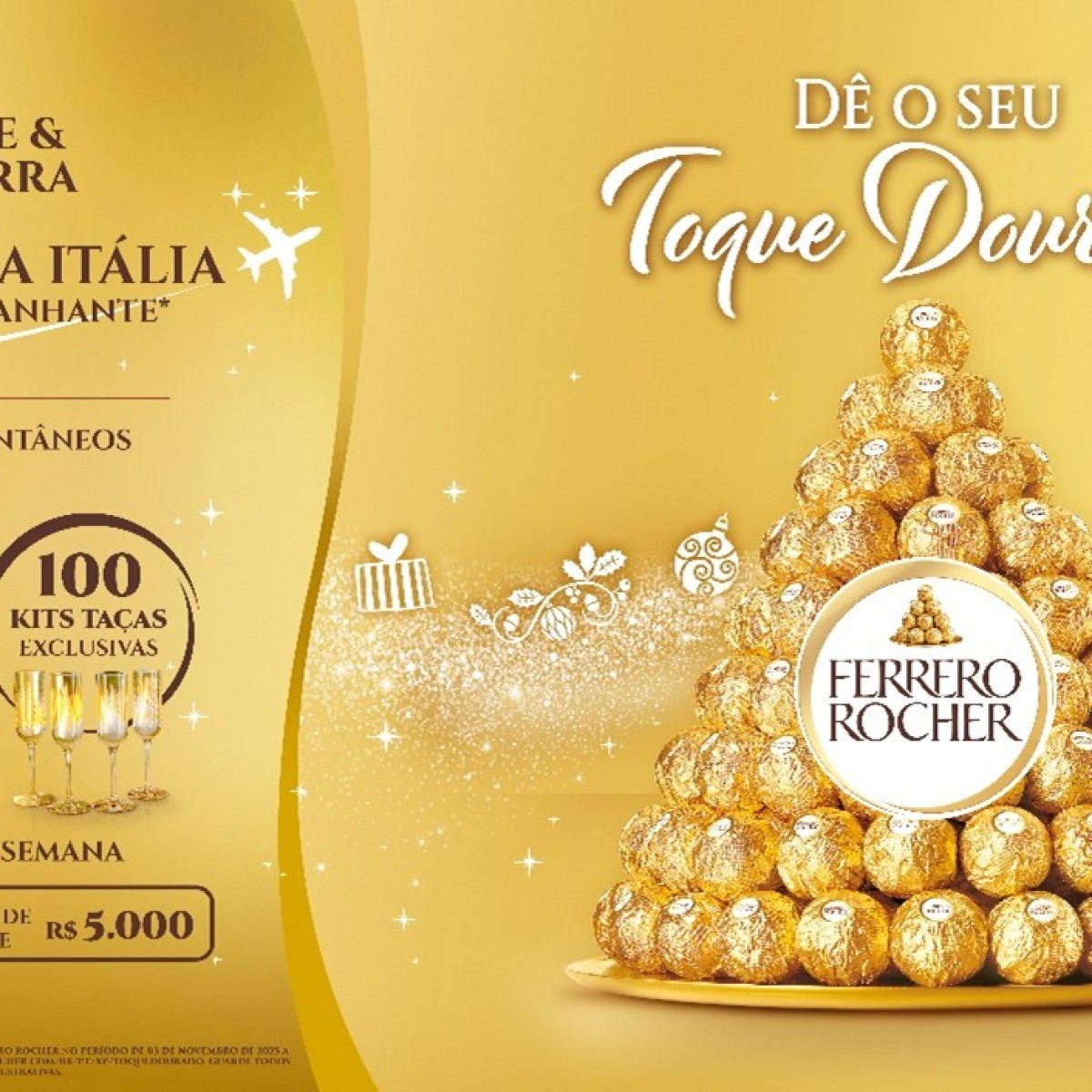 Ferrero Rocher celebra Natal com campanha inédita no Brasil