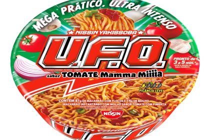 Nissin Yakissoba U.F.O. Tomate Mamma Miiiia: inspiração italiana no Brasil