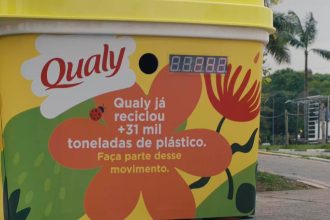 Qualy instala pote gigante para coleta de embalagens no Villa-Lobos