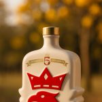 Seleta lança cachaça 5 Madeiras em porcelana com design de águia