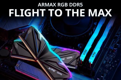 XPG lança memórias ARMAX DDR5 para jogos com design Stealth Fighter