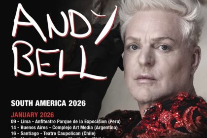 Andy Bell, voz do Erasure, anuncia turnê no Brasil em 2026