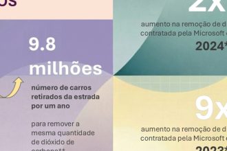 Microsoft dobra aposta na remoção de dióxido de carbono em 2025