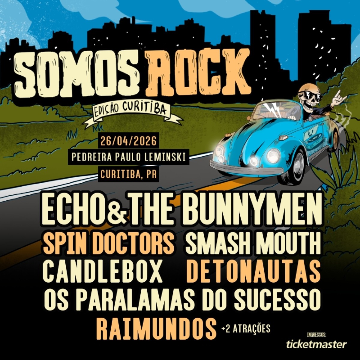 Somos Rock Festival confirma edição em Curitiba em 2026