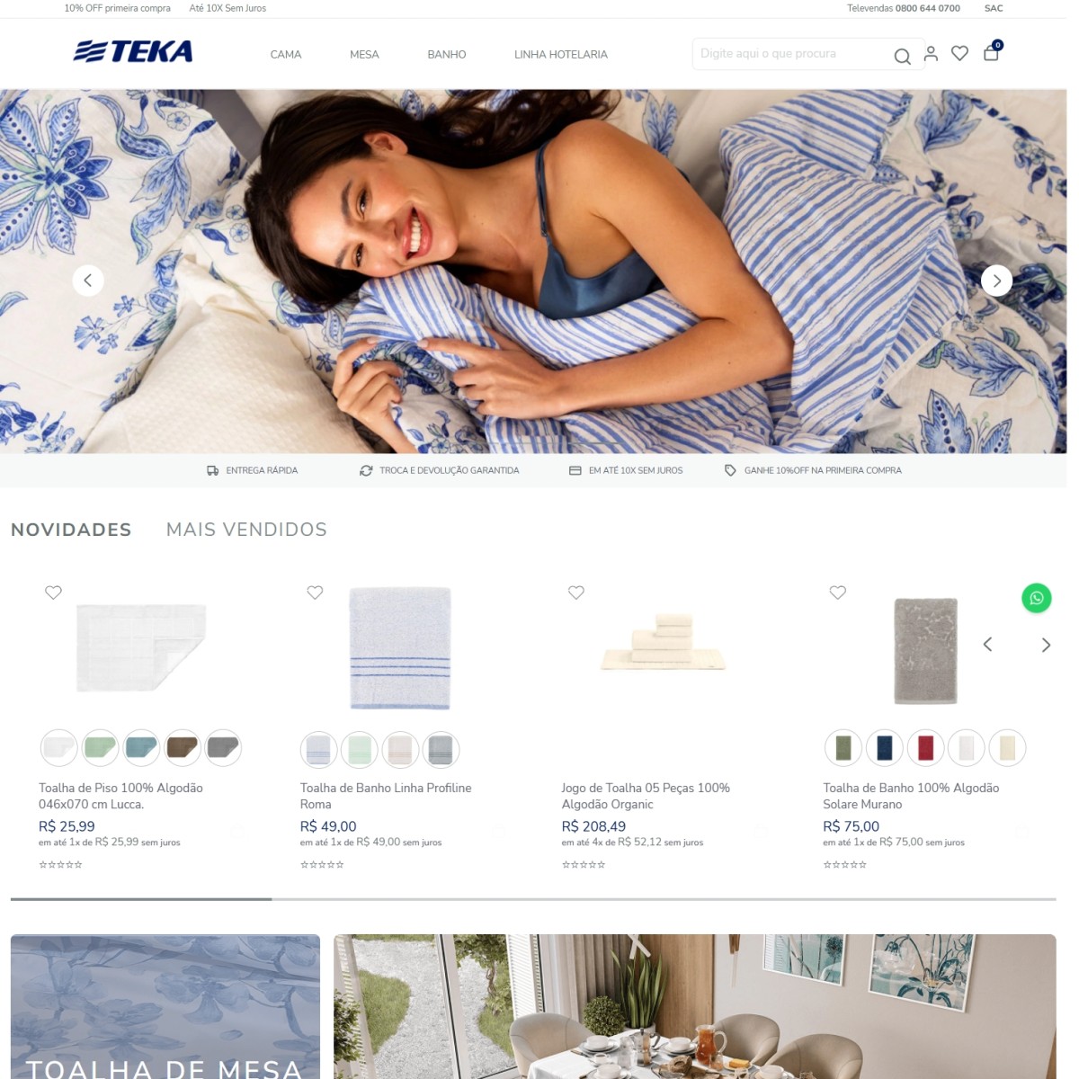 Teka lança e-commerce e mira novo momento digital da marca