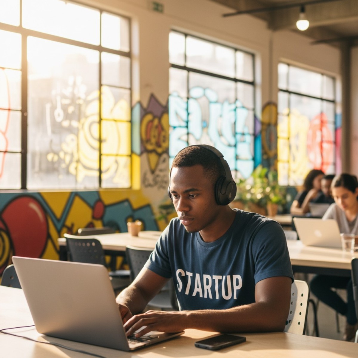 Profissionais de tecnologia trabalhando em equipe