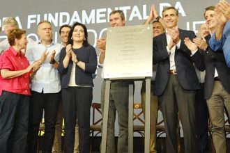 Arauco lança pedra fundamental de ferrovia no Projeto Sucuriú (MS)