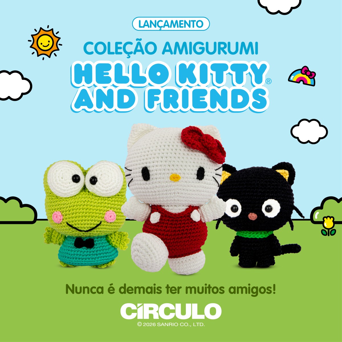 Círculo e Sanrio lançam coleção Hello Kitty com amigurumis