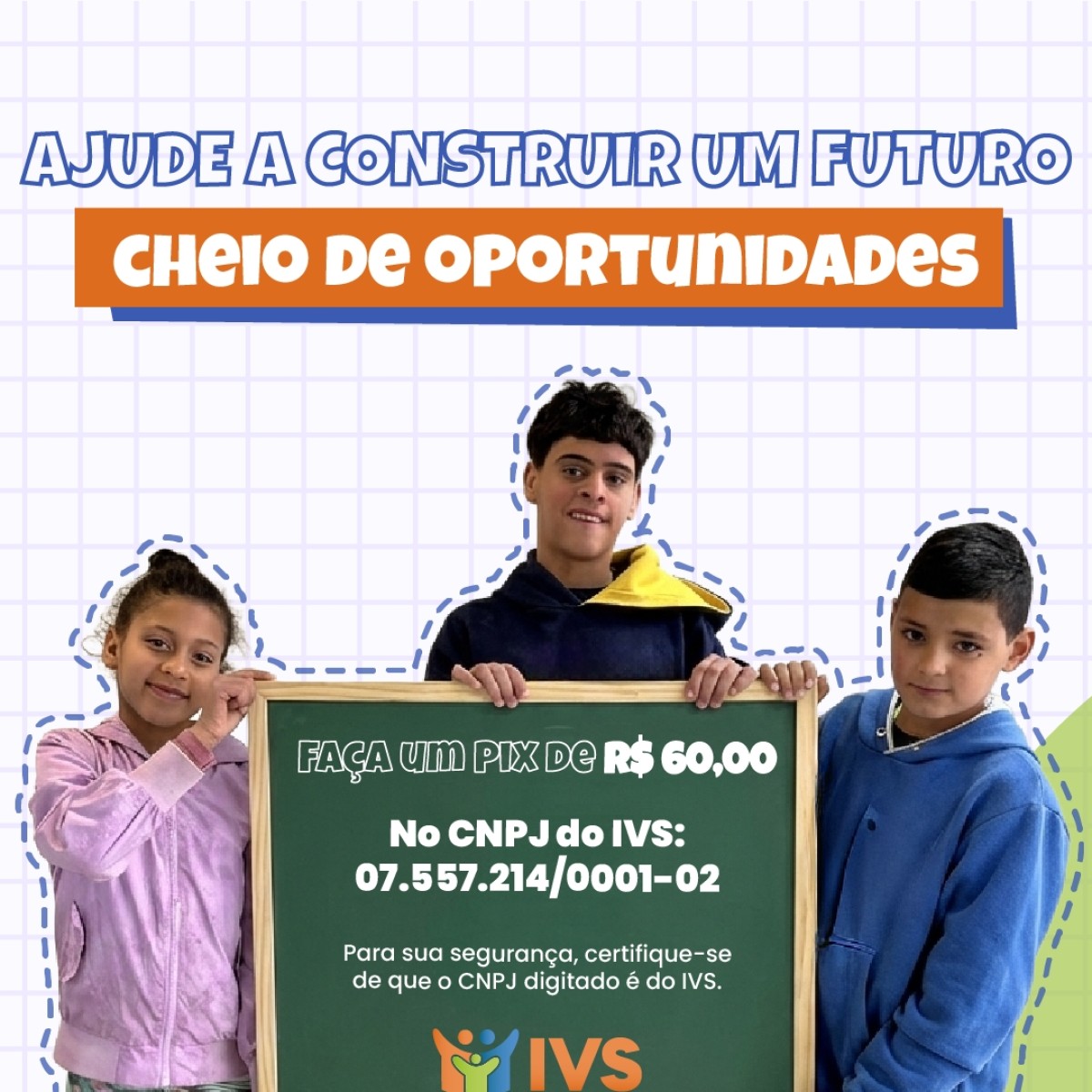 Instituto Vida Solidária arrecada material escolar para crianças