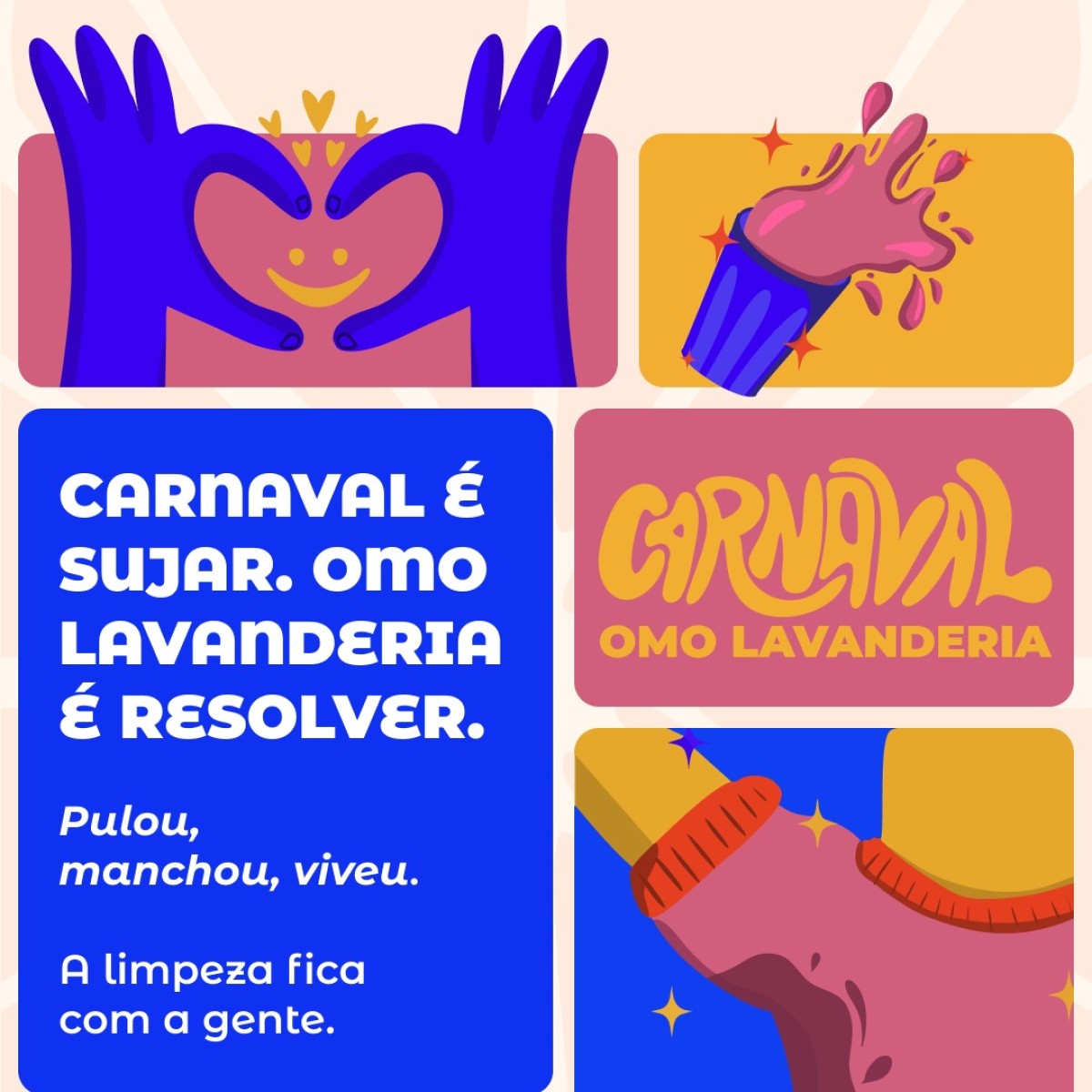 OMO Lavanderia marca presença no Carnaval de SP com ação especial