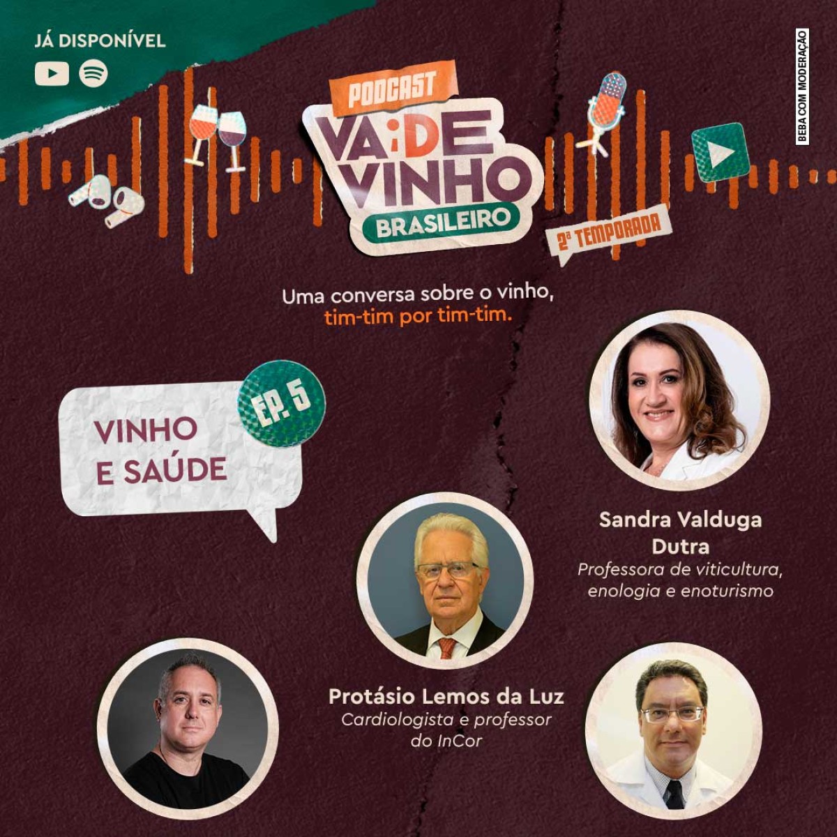 Podcast debate relação entre vinho brasileiro e saúde